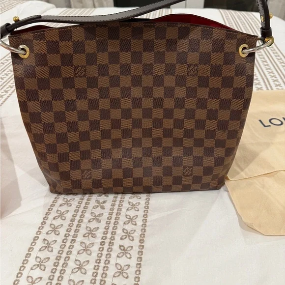 Authentic Louis Vuitton Graceful PM Damier Ebene  w/Receipt Dust bag and Box - Picture 7 of 13